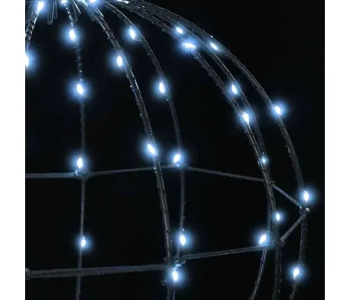 Bumba Su 320 Led 2 Pcs Vēsi Balta 50 Cm Metāla Vidaxl