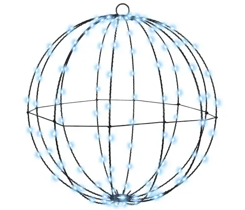 Bumba Su 320 Led 2 Pcs Vēsi Balta 50 Cm Metāla Vidaxl