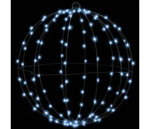 Bumba Su 320 Led 2 Pcs Vēsi Balta 50 Cm Metāla Vidaxl