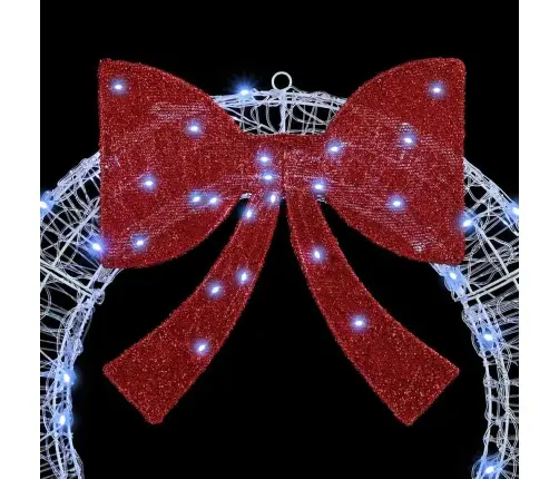 Vainikas Su 60 Led Šalta Balta 75 Cm Akrilas