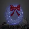 Vainags Ar Led Sloksnes Lukturiem Zila 75 Cm Akrils Vidaxl