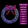 Vainikas Su 60 Led Mėlyna 75 Cm Akrilas