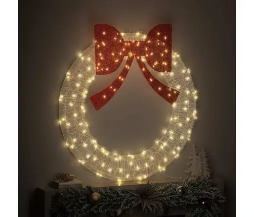 Vainikas Su 150 Led Šilta Balta 120 Cm Akrilas