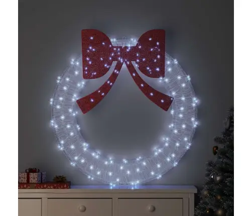 Vainikas Su 150 Led Šalta Balta 120 Cm Akrilas