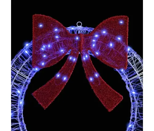 Vainikas Su 150 Led Mėlyna 120 Cm Akrilas