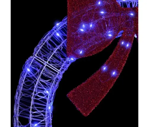 Vainikas Su 150 Led Mėlyna 120 Cm Akrilas