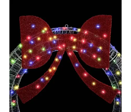 Vainags Ar Led Sloksnes Lukturiem Daudzkrāsains 120 Cm Akrils Vidaxl