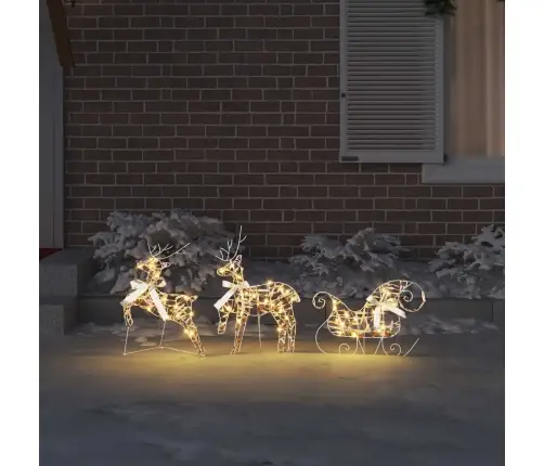 Led Põhjapõdrad Koos 60 Led-Iga 3 Pcs Soe Valge Pet