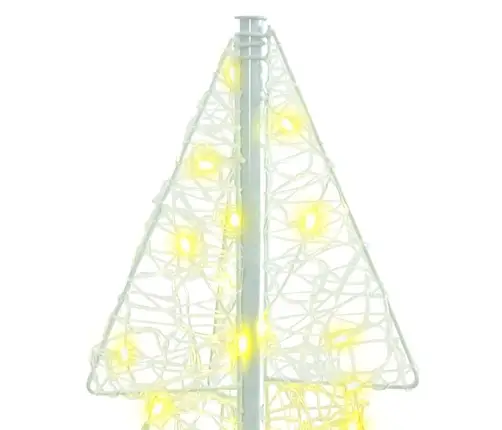 Kalėdų Eglutė Su 100 Led Šilta Balta 120 Cm Akrilas