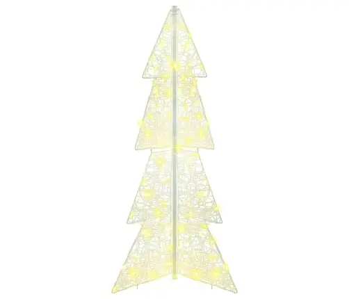 Kalėdų Eglutė Su 100 Led Šilta Balta 120 Cm Akrilas