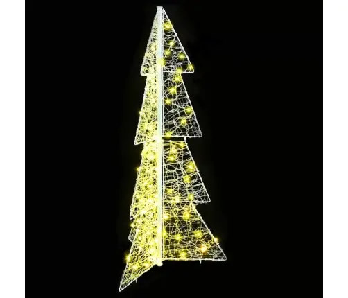 Kalėdų Eglutė Su 100 Led Šilta Balta 120 Cm Akrilas