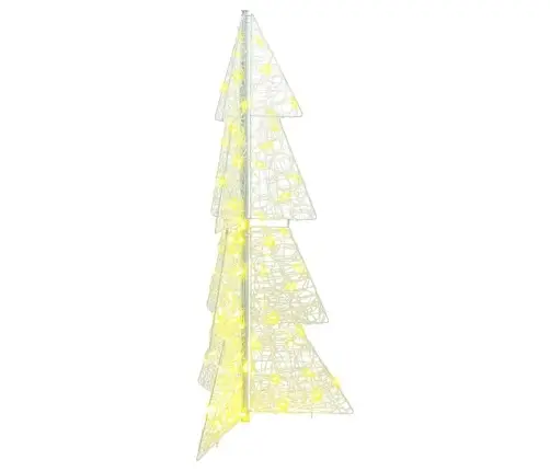 Kalėdų Eglutė Su 100 Led Šilta Balta 120 Cm Akrilas