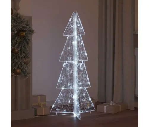 Ziemassvētku Eglīte Su 100 Led Auksti Balts 120 Cm Akrils Vidaxl