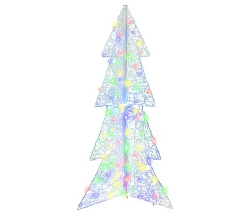 Jõulupuu Koos 100 Led-Iga Mitmevärviline 120 Cm Akrüül