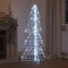 Ziemassvētku Eglīte Su 160 Led Auksti Balts 150 Cm Akrils Vidaxl