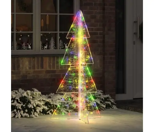 Kalėdų Eglutė Su 160 Led Įvairiaspalvis 150 Cm Akrilas