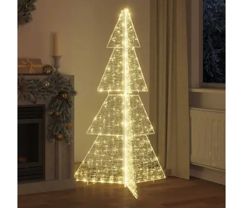 Ziemassvētku Eglīte Su 240 Led Silti Balts 180 Cm Akrils Vidaxl