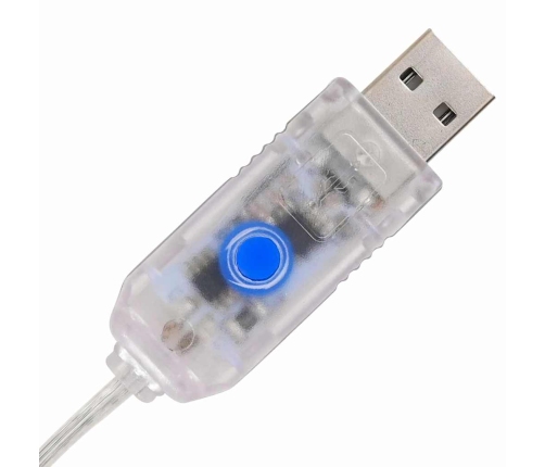 Jõulupuu Koos 240 Led-Iga Külm Valge 180 Cm Akrüül