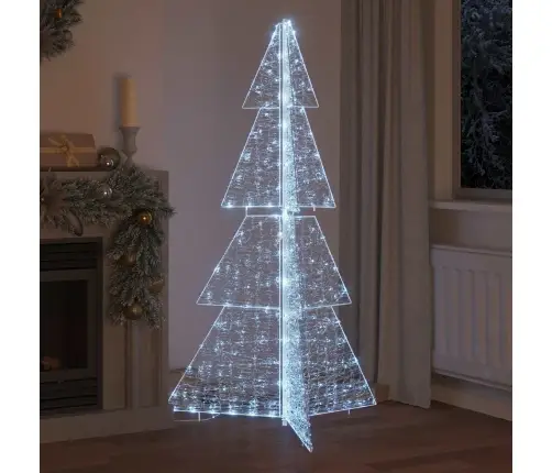 Ziemassvētku Eglīte Su 240 Led Auksti Balts 180 Cm Akrils Vidaxl