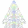Ziemassvētku Eglīte Su 240 Led Daudzkrāsains 180 Cm Akrils Vidaxl