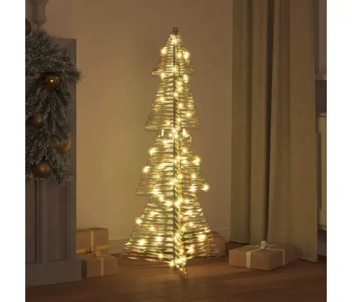 Ziemassvētku Eglīte Su 100 Led Silti Balts 120 Cm Pet Vidaxl