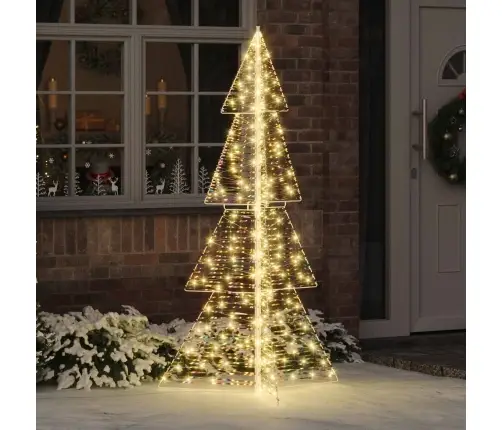 Ziemassvētku Eglīte Su 240 Led Silti Balts 180 Cm Pet Vidaxl