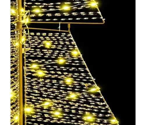 Ziemassvētku Eglīte Su 240 Led Silti Balts 180 Cm Pet Vidaxl