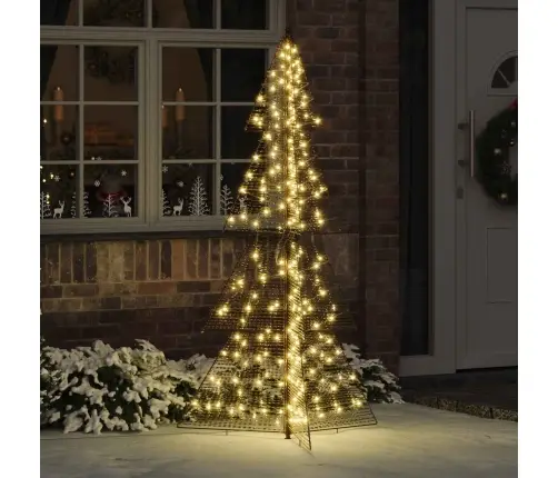 Ziemassvētku Eglīte Su 240 Led Silti Balts 180 Cm Pet Vidaxl