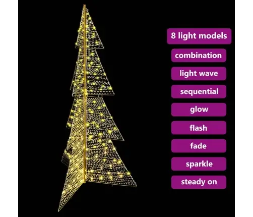 Ziemassvētku Eglīte Su 240 Led Silti Balts 180 Cm Pet Vidaxl