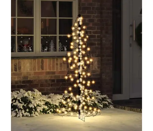 Kalėdų Eglutė Su 160 Led Šilta Balta 150 Cm Ratanas