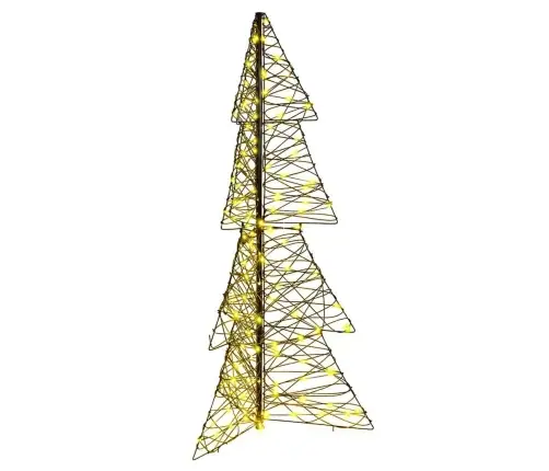 Ziemassvētku Eglīte Su 160 Led Silti Balts 150 Cm Rotangpalma Vidaxl