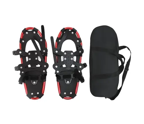 3 In 1 Sniego Batai Raudona Ir Juoda 21 Colio Aliuminis Ir Hdpe