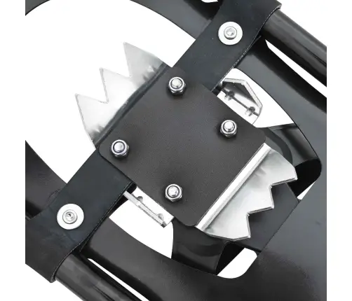 3 In 1 Sniega Kurpes Ar Pārgājienu Nūjām Melna 25 Collas Vidaxl