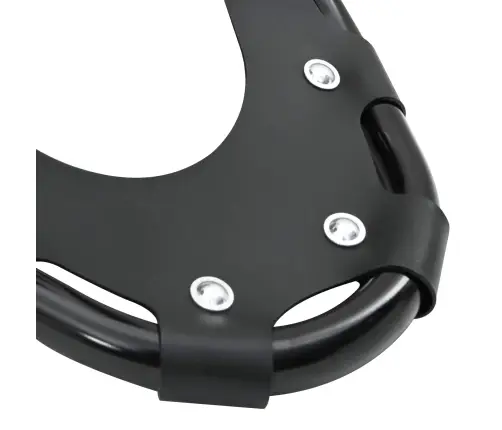 3 In 1 Sniega Kurpes Ar Pārgājienu Nūjām Melna 25 Collas Vidaxl