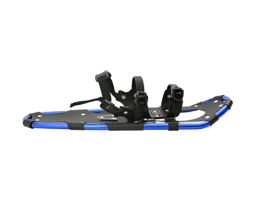 3 In 1 Sniega Kurpes Ar Pārgājienu Nūjām Zila 25 Collas Vidaxl