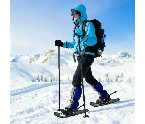 3 In 1 Lumesuusad Matkakeppidega Must 25 Tolli