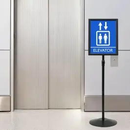 Pedestāla Plakātu Statīvs Sudraba A3 Pvc Un Tērauds Vidaxl