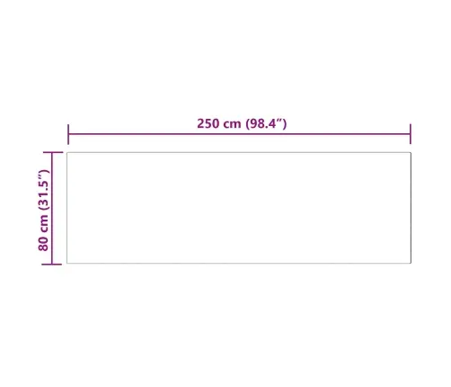 Dirbtinio Avikailio Kilimas Tafalla Balta 80 X 250 Cm