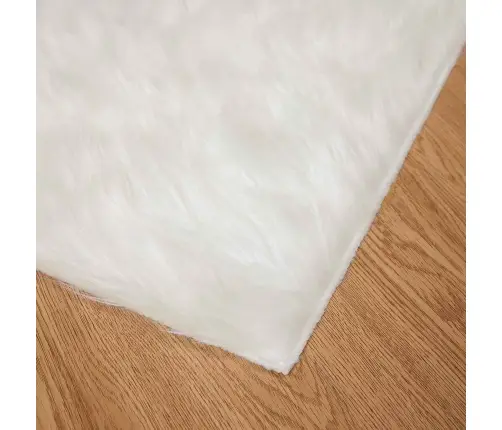 Faux Lambanaha Vaip Tafalla Valge 140 X 200 Cm Polüester