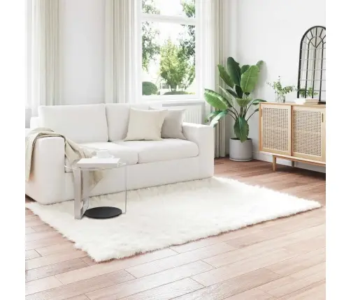 Mākslīgā Aitu Vilna Paklājs Balts 160 X 230 Cm Poliesters Vidaxl