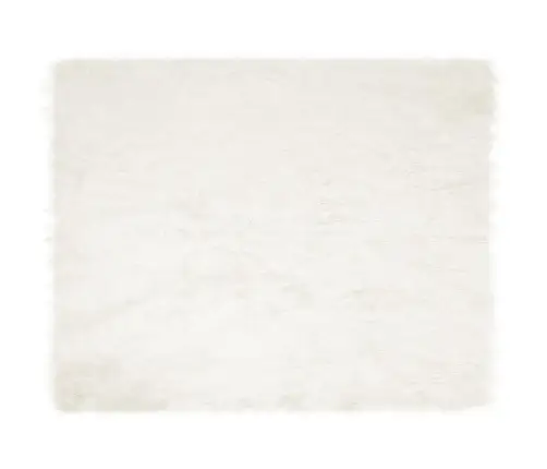 Mākslīgā Aitu Vilna Paklājs Balts 200 X 280 Cm Poliesters Vidaxl