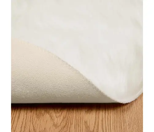 Faux Lambanaha Vaip Tafalla Valge Ø 100 Cm Polüester