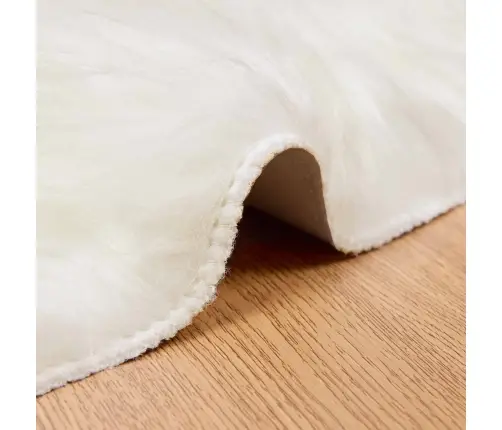 Faux Lambanaha Vaip Tafalla Valge Ø 100 Cm Polüester