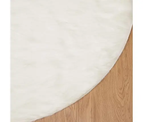 Mākslīgā Aitu Vilna Paklājs Balts 200 X 200 Cm Poliesters Vidaxl