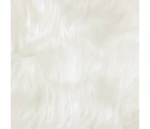 Mākslīgā Aitu Vilna Paklājs Balts 200 X 200 Cm Poliesters Vidaxl