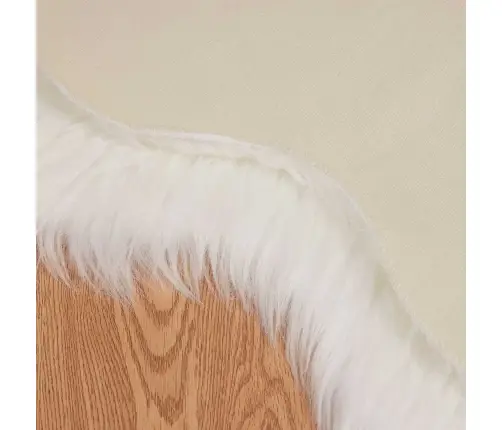 Mākslīgā Aitu Vilna Paklājs Balts 60 X 90 Cm Poliesters Vidaxl