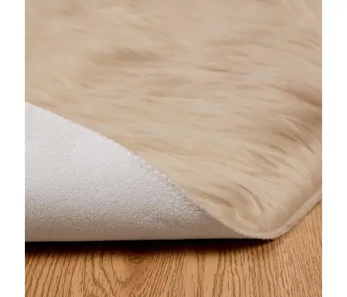 Faux Lambanaha Vaip Tafalla Beež Ø 120 Cm Polüester