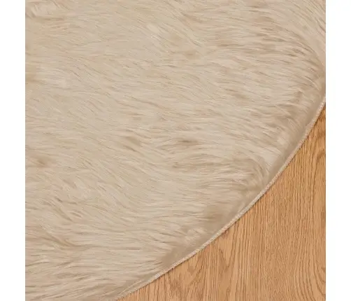 Faux Lambanaha Vaip Tafalla Beež Ø 120 Cm Polüester