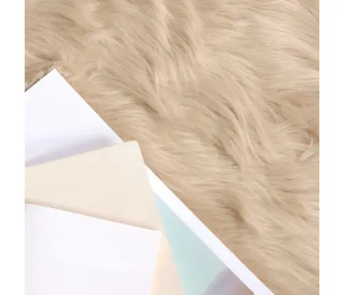 Faux Lambanaha Vaip Tafalla Beež Ø 120 Cm Polüester