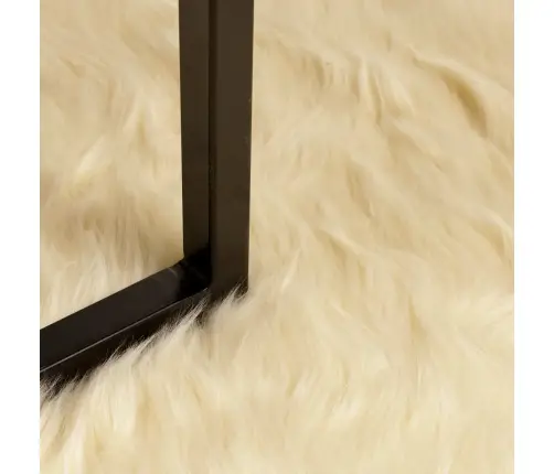 Mākslīgā Aitu Vilna Paklājs Krēmkrāsa 80 X 250 Cm Poliesters Vidaxl